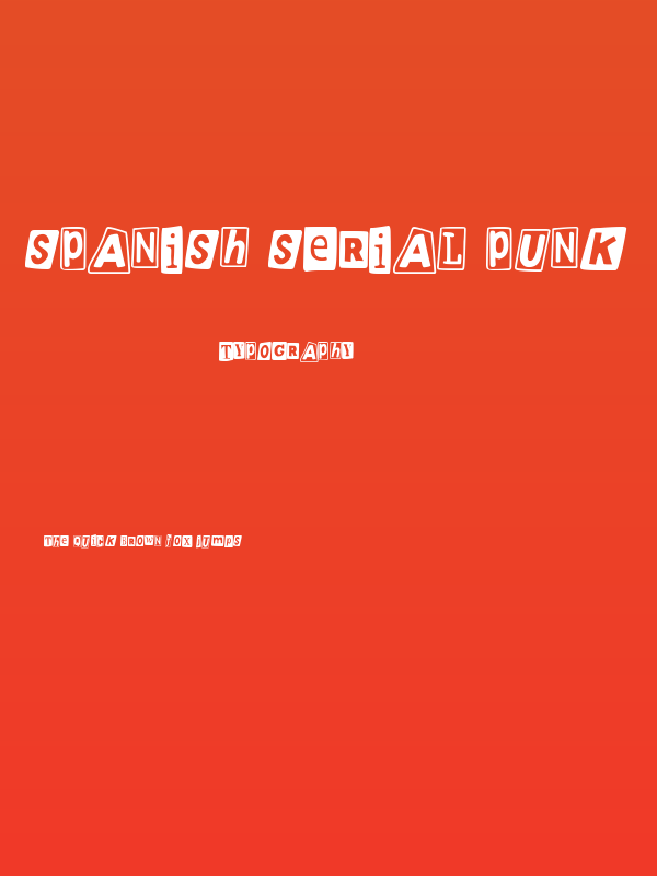 Spanish Serial Punk Poster