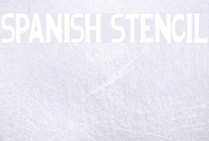 Spanish Stencil Font examples
