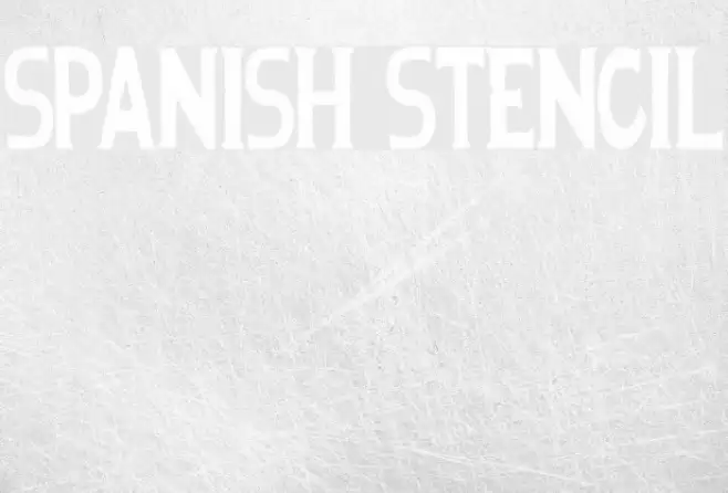 Spanish Stencil Font examples