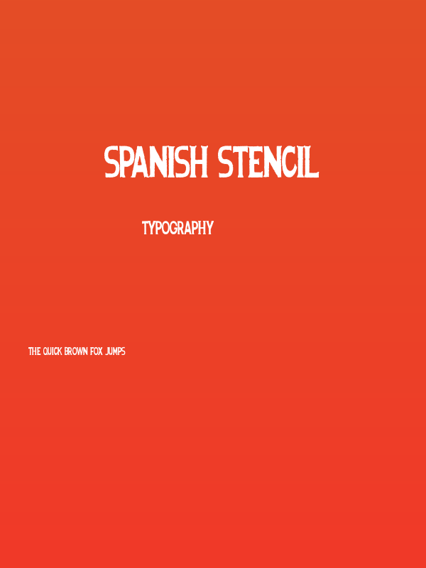 Spanish Stencil Poster