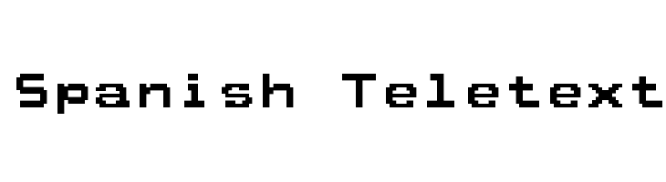 Spanish Teletext  les polices de caractères gratuit tlcharger