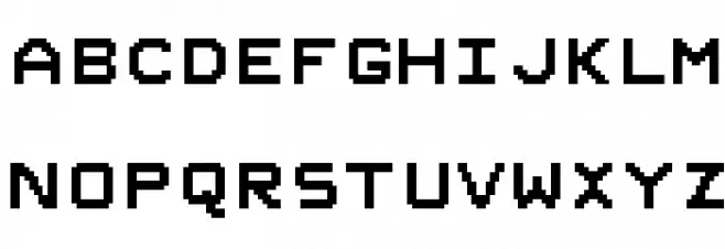 Spanish Teletext Fonte MAIÚSCULAS