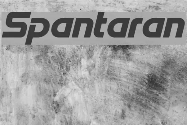Spantaran Font examples