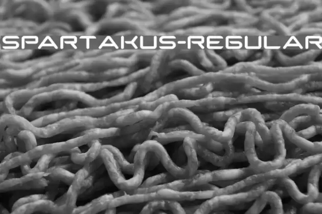 SparTakus-Regular Font examples