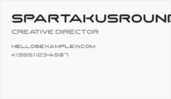 SparTakusRound Business Card
