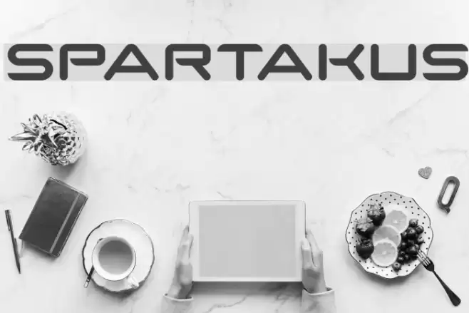 SparTakus Font examples