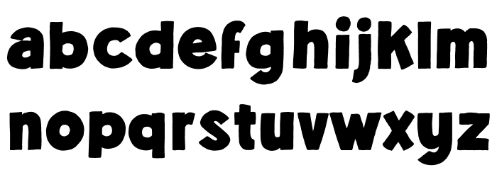 Spare Parts Font LOWERCASE