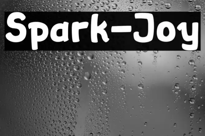 Spark-Joy Font examples