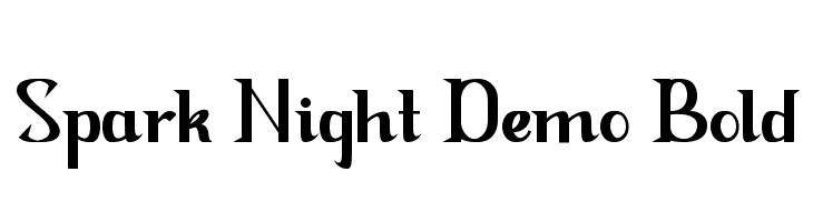 Spark Night Demo Bold  Free Fonts Download