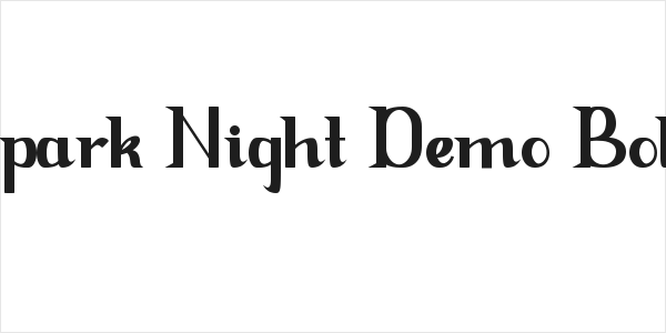 Spark Night Demo Bold Logo