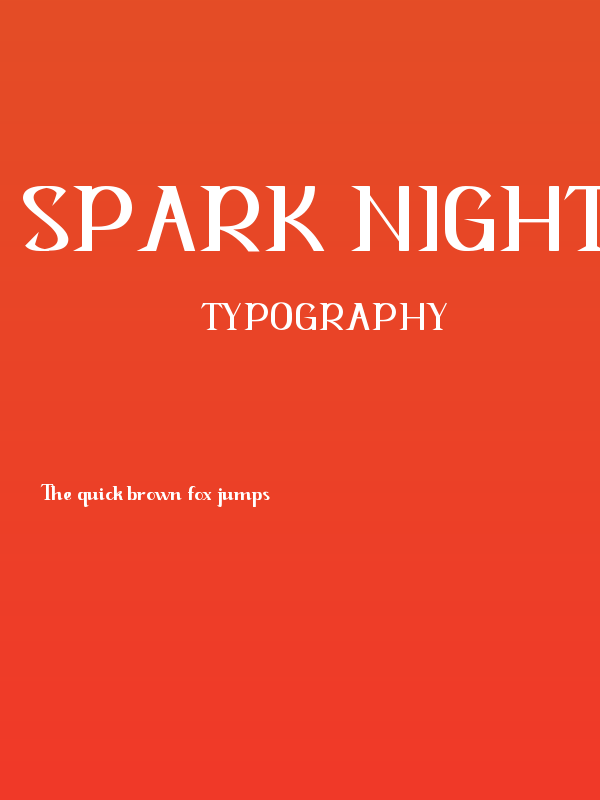 Spark Night Demo Bold Poster