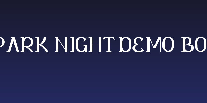 Spark Night Demo Bold Social Header