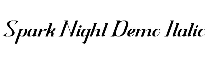 Spark Night Demo Italic  لخطوط تنزيل