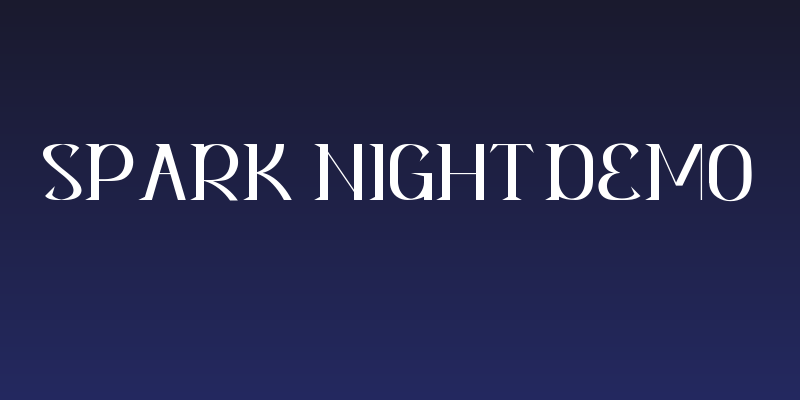 Spark Night Demo Social Header