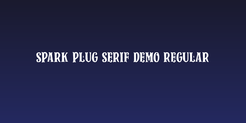 Spark Plug Serif DEMO Regular Social Header