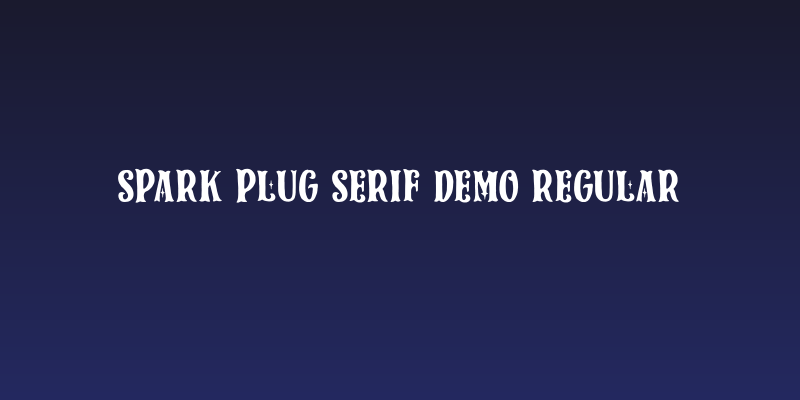 Spark Plug Serif DEMO Regular Social Header