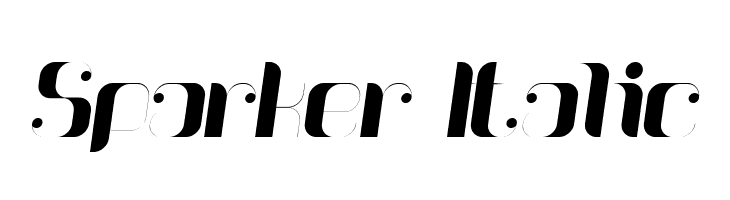 Sparker Italic  Descarca Fonturi Gratis