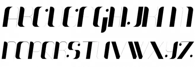 Sparker Italic Schriftart Groß