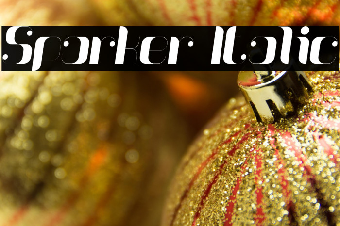 Sparker Italic Example 2