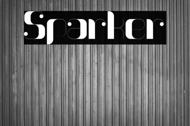 Sparker Font examples
