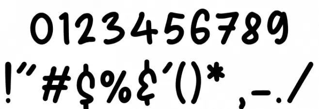 Sparkle Dream Font OTHER CHARS