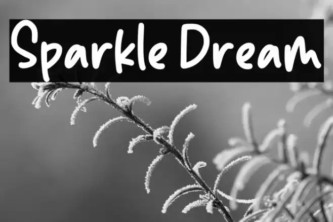 Sparkle Dream Font examples