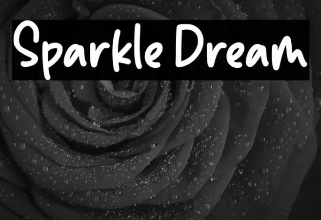 Sparkle Dream Font examples