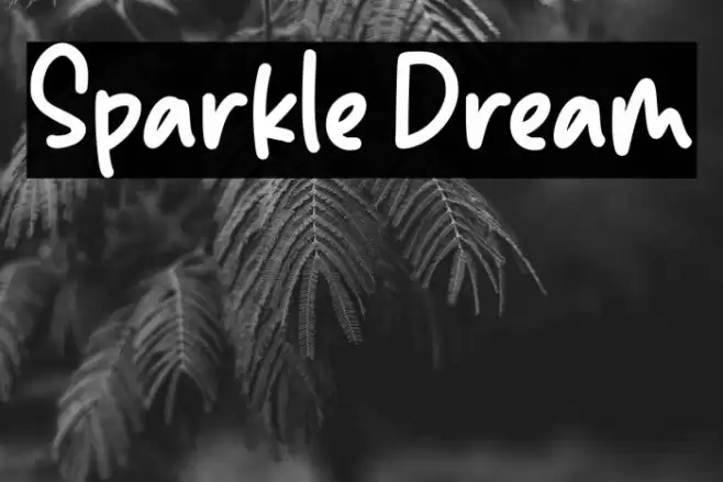 Sparkle Dream Font examples