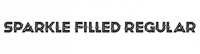 Sparkle Filled Regular  Free Fonts Download