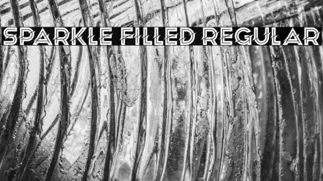 Sparkle Filled Regular Font examples