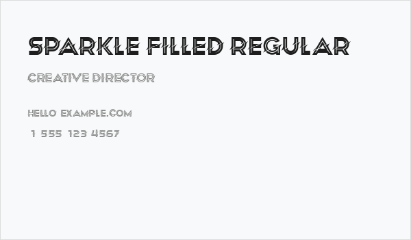 Sparkle Filled Regular Business Card