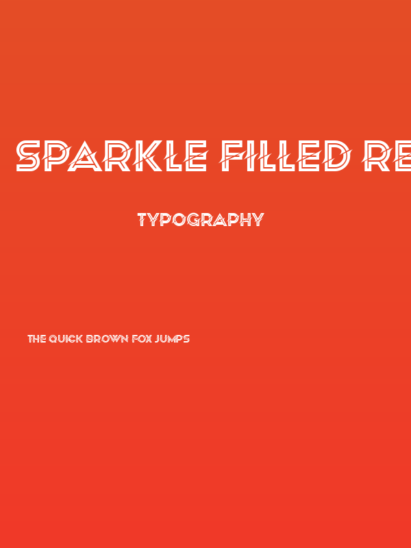 Sparkle Filled Regular Poster