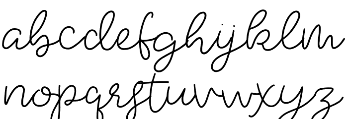 Sparkle Font LOWERCASE