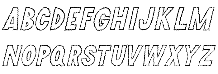 Sparkle Font LOWERCASE
