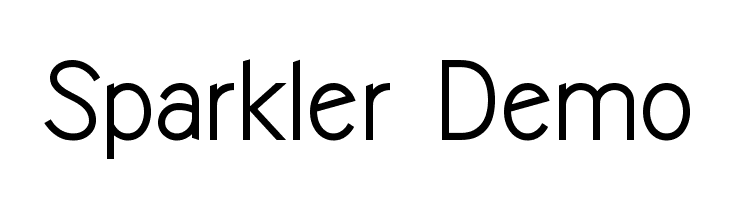 Sparkler-Demo Font