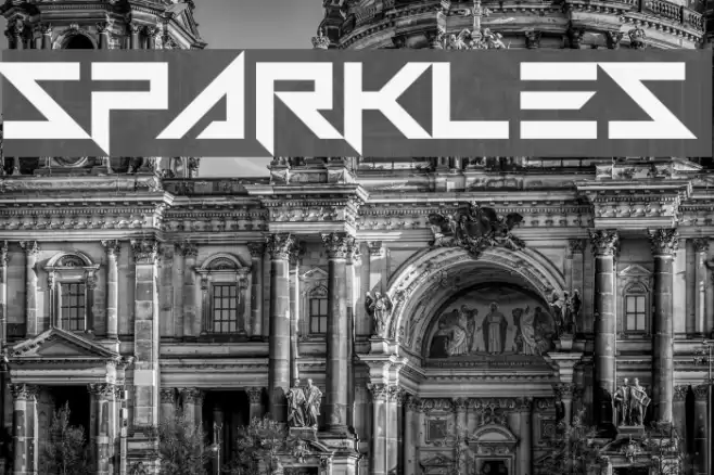 Sparkles Font examples