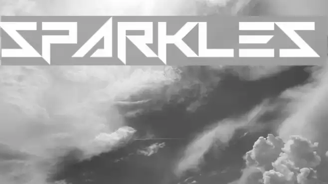 Sparkles Font examples