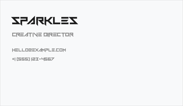 Sparkles Business Card