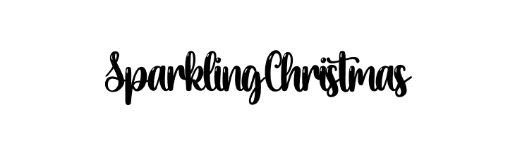 Sparkling Christmas  Frei Schriftart Herunterladen