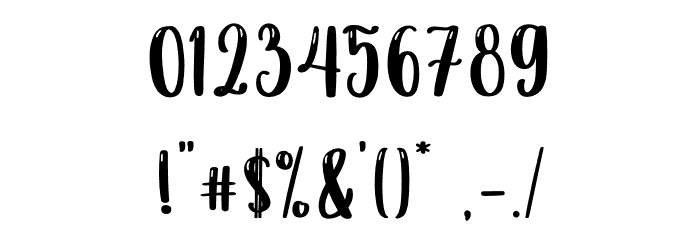 Sparkling Christmas Font OTHER CHARS