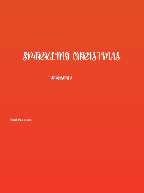 Sparkling Christmas Poster