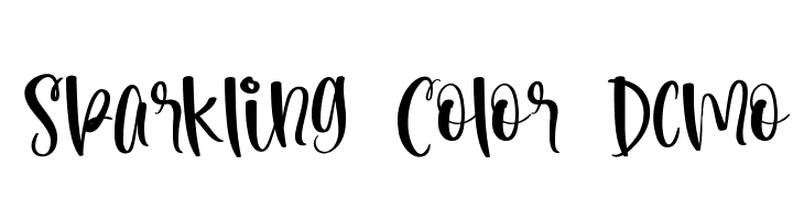 Sparkling Color Demo  Fuentes Gratis Descargar
