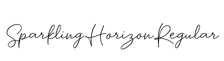 Sparkling Horizon Regular  Fuentes Gratis Descargar