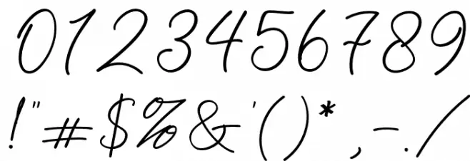 Sparkling Horizon Regular Font OTHER CHARS