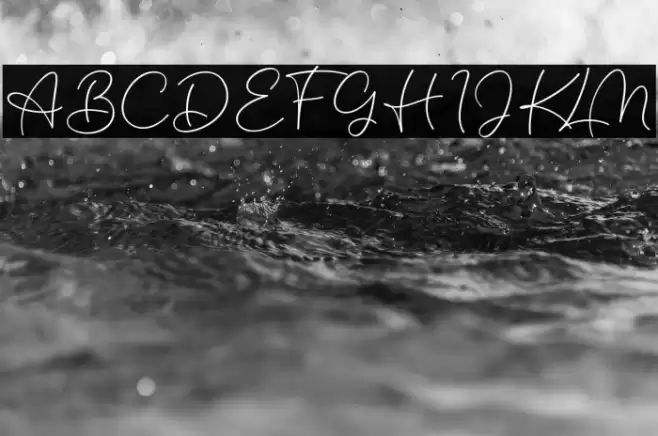 Sparkling Horizon Regular Font examples