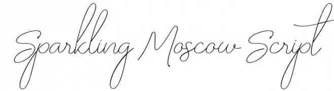 Sparkling Moscow Script خط