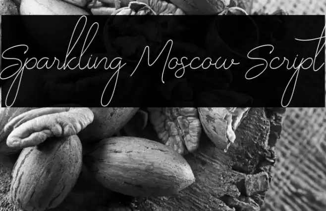 Sparkling Moscow Script Font examples