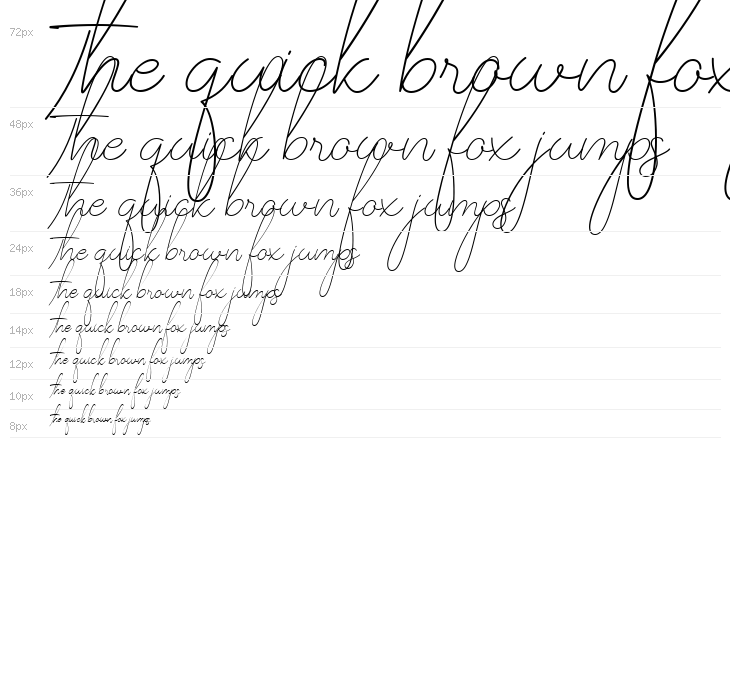 Sparkling Moscow Script Waterfall