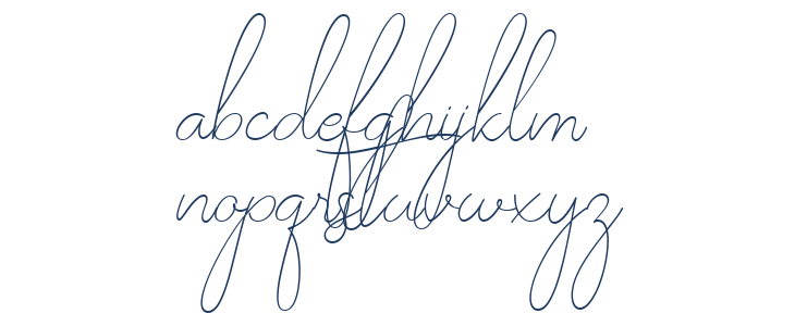 Sparkling Moscow Script Lowercase