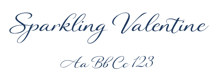 Sparkling Valentine Font Preview